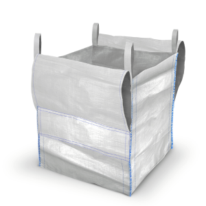 Tunnel Lift FIBC Bulk Bags Open Top & Flat Base 40% rPP - 75x85x95cm